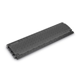 Černý plastový kabelový most s víkem DEFENDER NANO - 101 x 28,5 x 3,2 cm