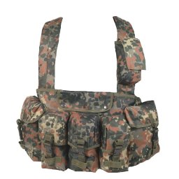 MIL-TEC vesta taktická CHEST RIG 6 kapes FLECKTARN