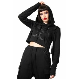 mikina dámská KILLSTAR - Ultraviolet - Black - KSRA006078