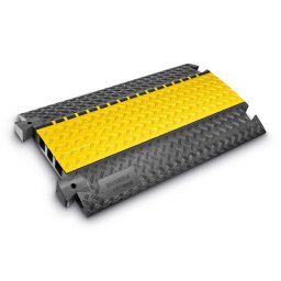 Černo-žlutý plastový kabelový most s víkem (1x45x50, 2x49x52) DEFENDER 3 - 105 x 60 x 7,3 cm