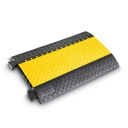 Černo-žlutý plastový kabelový most s víkem DEFENDER MIDI 4C - 87 x 53,8 x 5,5 cm