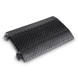 Černý plastový kabelový most s víkem DEFENDER MIDI 4C - 87 x 53,8 x 5,5 cm