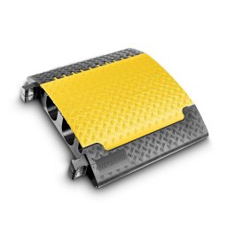 Černo-žlutý plastový kabelový most s víkem (2x33x50, 2x113x120) DEFENDER Ultra L - 70 x 78,3 x 13,9 cm