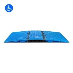 Černo-modrý plastový modulární kabelový most s víkem (sada) DEFENDER MIDI 5 2D - 100 x 32,5 x 5,4 cm