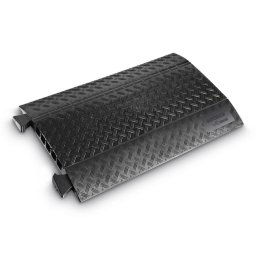 Černý plastový kabelový most s víkem DEFENDER MIDI 5 - 87 x 53,8 x 5,5 cm