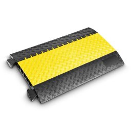Černo-žlutý plastový kabelový most s víkem DEFENDER MIDI 5 - 87 x 53,8 x 5,5 cm