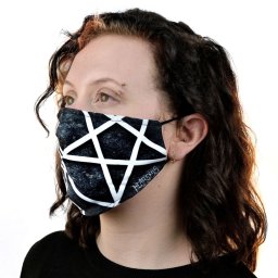 maska HEARTLESS - PENTAGRAM - BLACK - POI963