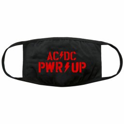 maska AC/DC - PWR-UP Logo - Black - ROCK OFF - ACDCMASK03B