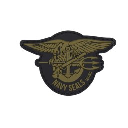 101INC nášivka 3D plastová NAVY SEALS ZELENÁ