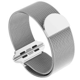 Řemínek Milánský tah k Apple Watch Series 4/5/6/SE (44mm) - Stříbrný