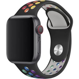 Řemínek iMore SPORT pro Apple Watch Series 1/2/3 (38mm) - Black/Rainbow