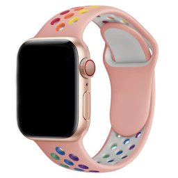 Řemínek iMore SPORT pro Apple Watch Series 1/2/3 (38mm) - Pink Oxford/Rainbow
