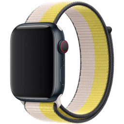 Řemínek iMore NYLON Apple Watch Series 1/2/3 42mm - ovesně mléčný / citrusově žlutý