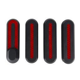 Xiaomi Mi Scooter plastové kryty nábojů kol včetně odrazek sada 4ks - Černé