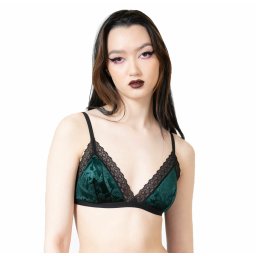 podprsenka dámská KILLSTAR - Hear Me Roar - Emerald - KSRA006480