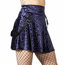 sukně dámská KILLSTAR - Kitty Pride Skater - Plum - KSRA006414