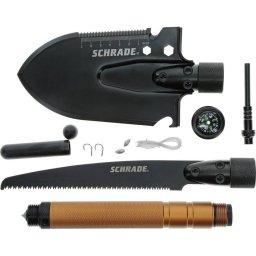 SCHRADE sada lopatka s pilou a SURVIVAL příslušenstvím