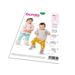 Střih Burda 9312 - Dětská mikina, teplákové kalhoty