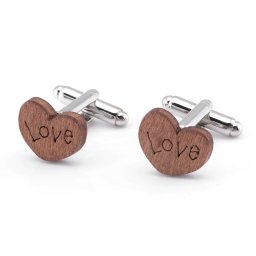 Gaira® Dřevěné manžetové knoflíčky 709120