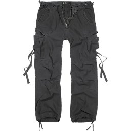 kalhoty pánské BRANDIT - M65 Vintage Trouser Black - 1001/2
