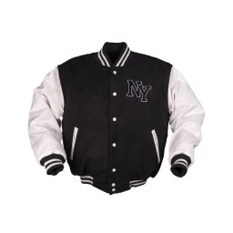 Bunda NY baseball ČERNO/BÍLÁ vel. XL