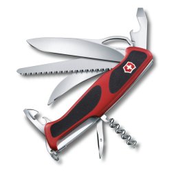 VICTORINOX nůž kapesní RangerGrip 57 HUNTER 130mm ČERVENÝ