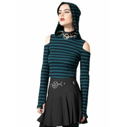 tričko dámské s dlouhým rukávem KILLSTAR - Zephyr Top - Green - KSRA006220