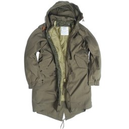 Bunda US M51 FISHTAIL s vložkou a kapucí ZELENÁ vel. XL