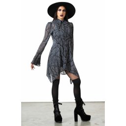 šaty dámské KILLSTAR - Woodland Witch Collar - Black - KSRA005178