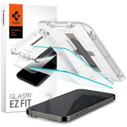 Spigen Glass.TR EZFit s aplikátorem, 2 kusy, Tvrzené sklo, iPhone 14 Pro Max
