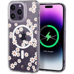 Pouzdro Spigen Cyrill Cecile Mag iPhone 14 Pro MAX bílé Daisy