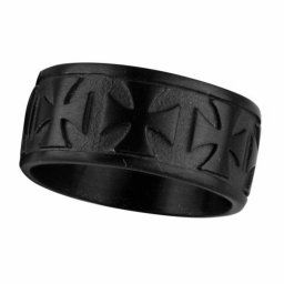 prsten ETNOX - Black Iron Cross - SR1129