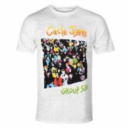 tričko pánské CIRCLE JERKS - GROUP SEX - WHITE - PLASTIC HEAD - PH11438