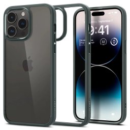 Pouzdro Spigen Ultra Hybrid iPhone 14 Pro Max - Abyss Green