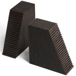 Ethnicraft designové zarážky na knihy Grooves Book Ends