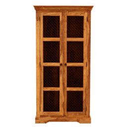 indickynabytek.cz - Vitrína Jali 100x200x45 z indického masivu palisandr / sheesham
