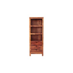 indickynabytek.cz - Knihovna Amba 65x180x45 z indického masivu palisandr / sheesham