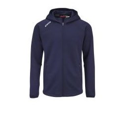 Hokejová mikina CCM Locker Room Full Zip Hoodie SR červená SR M = výška postavy 175 - 180cm