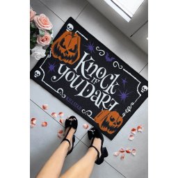 rohožka KILLSTAR - Knock If You Darmate - Black - KSRA006921