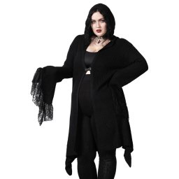 svetr dámsky (cardigan) KILLSTAR - Wild Craft Knit - Black - KSRA005152