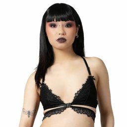 podprsenka dámská KILLSTAR - Phantom Lace - Black - KSRA005756