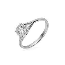 Zlatý zásnubní prsten s diamanty Taria white 0,12ct IZBR252A