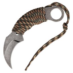 MTech USA nůž KARAMBIT paracord WOODLAND