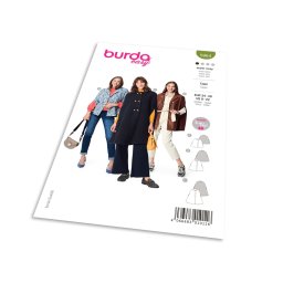 Střih Burda 5964 - Plášť, kabát, podzimní kabát