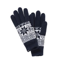Rukavice SNOW pletené MODRÉ vel. M