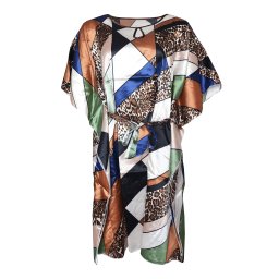 Lonie šaty na pláž kaftan SD-03 hnědá