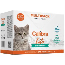 Calibra Life Multipack Sterilised - kapsička pro kočky 12x85 g