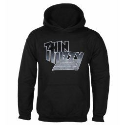 mikina pánská THIN LIZZY - LOGO GRADIENT - BLACK - PLASTIC HEAD - RTTLI0006