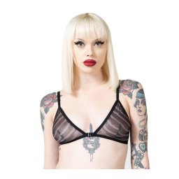podprsenka dámská KILLSTAR - Vertebra Bralet - Black - KSRA006819