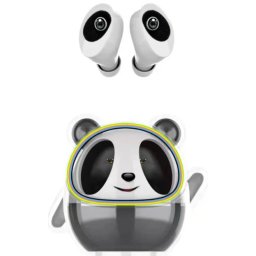 Bezdrátová sluchátka v nabíjecí krabičce PANDA + Li-ion 400mAh